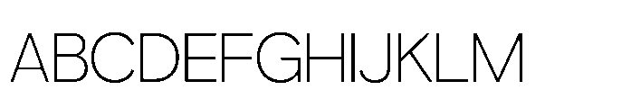Gopadel Extra Light Font UPPERCASE