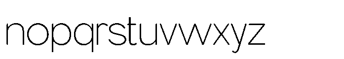 Gopadel Extra Light Font LOWERCASE