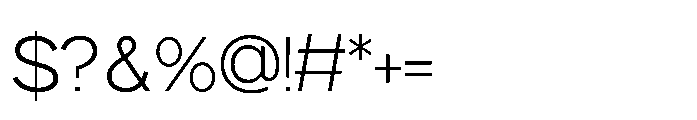 Gopadel Light Font OTHER CHARS