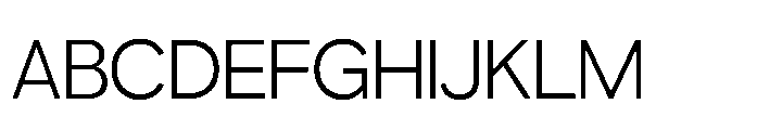 Gopadel Light Font UPPERCASE