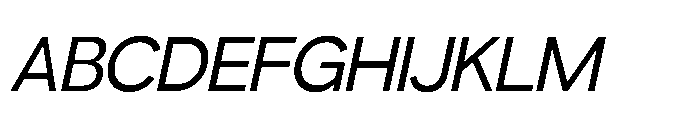 Gopadel Oblique Font UPPERCASE