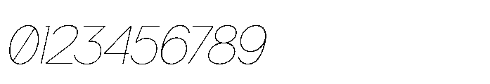 Gopadel Thin Oblique Font OTHER CHARS
