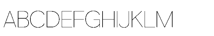Gopadel Thin Font UPPERCASE