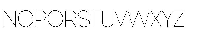 Gopadel Thin Font UPPERCASE