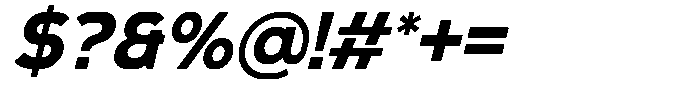 Gopron Italic Font OTHER CHARS