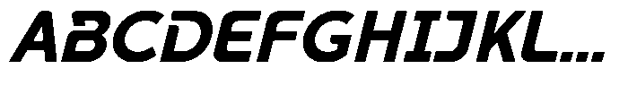 Gopron Italic Font UPPERCASE