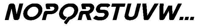 Gopron Italic Font UPPERCASE