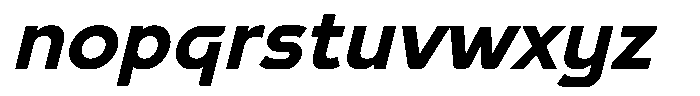 Gopron Italic Font LOWERCASE