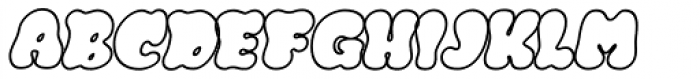 Gordis Outline Italic Font UPPERCASE