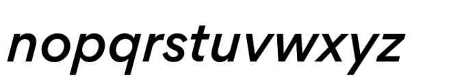 Gordita Medium Italic Font LOWERCASE