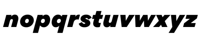 Gordita Ultra Italic Font LOWERCASE