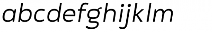 Gorga Grotesque Light Italic Font LOWERCASE