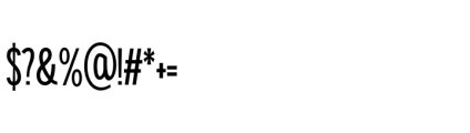 Gorga S Black Extra Condensed Font OTHER CHARS