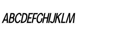 Gorga S Black Semi Condensed Italic Font UPPERCASE