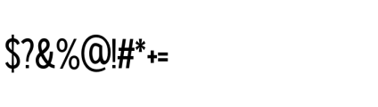 Gorga S Extra Bold Semi Condensed Font OTHER CHARS