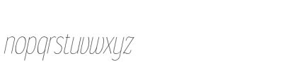 Gorga S Extra Light Condensed Italic Font LOWERCASE