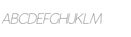 Gorga S Extra Light Extra Expanded Italic Font UPPERCASE