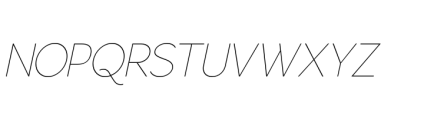 Gorga S Extra Light Extra Expanded Italic Font UPPERCASE