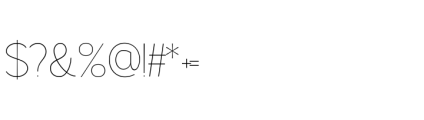 Gorga S Extra Light Extra Expanded Font OTHER CHARS
