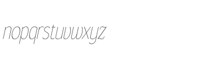 Gorga S Extra Light Semi Condensed Italic Font LOWERCASE