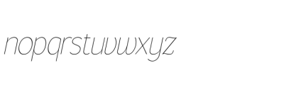Gorga S Extra Light Semi Expanded Italic Font LOWERCASE