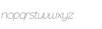 Gorga S Extra Light Ult Expanded Italic Font LOWERCASE