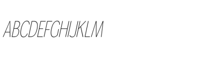Gorga S Light Condensed Italic Font UPPERCASE