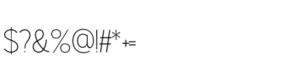 Gorga S Light Expanded Font OTHER CHARS