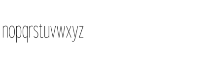 Gorga S Light Extra Condensed Font LOWERCASE
