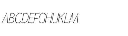 Gorga S Light Italic Font UPPERCASE