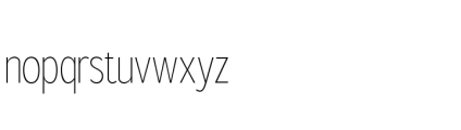 Gorga S Light Semi Condensed Font LOWERCASE