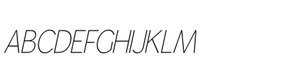 Gorga S Light Semi Expanded Italic Font UPPERCASE