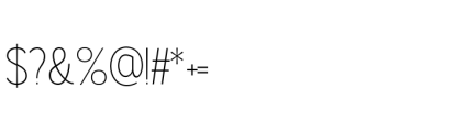 Gorga S Light Semi Expanded Font OTHER CHARS