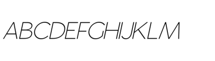 Gorga S Light Ultra Expanded Italic Font UPPERCASE