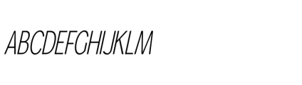 Gorga S Medium Condensed Italic Font UPPERCASE
