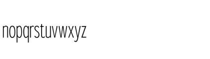 Gorga S Medium Extra Condensed Font LOWERCASE