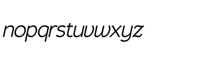 Gorga S Medium Extra Expanded Italic Font LOWERCASE
