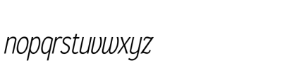 Gorga S Medium Semi Condensed Italic Font LOWERCASE