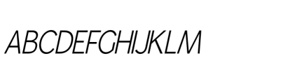 Gorga S Medium Semi Expanded Italic Font UPPERCASE