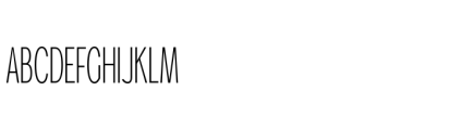 Gorga S Medium Ultra Condensed Font UPPERCASE