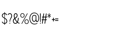 Gorga S Medium Font OTHER CHARS