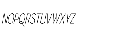 Gorga S Regular Condensed Italic Font UPPERCASE