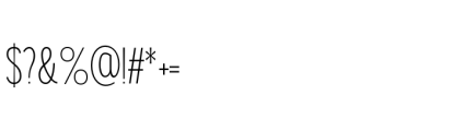 Gorga S Regular Condensed Font OTHER CHARS