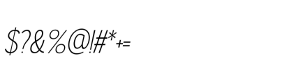 Gorga S Regular Italic Font OTHER CHARS