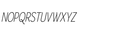 Gorga S Regular Semi Condensed Italic Font UPPERCASE
