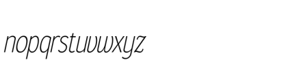 Gorga S Regular Semi Condensed Italic Font LOWERCASE