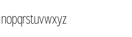 Gorga S Regular Semi Condensed Font LOWERCASE
