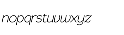 Gorga S Regular Ultra Expanded Italic Font LOWERCASE