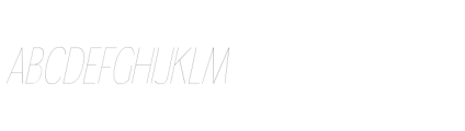 Gorga S Thin Condensed it Font UPPERCASE