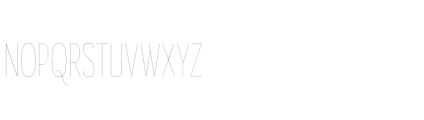 Gorga S Thin Extra Condensed Font UPPERCASE